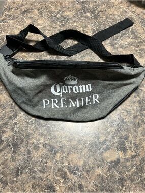 Corona Premier Gray Belt Bag with Black Strap